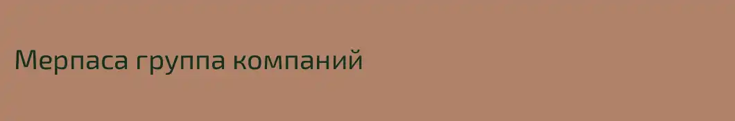 Мерпаса группа компаний
